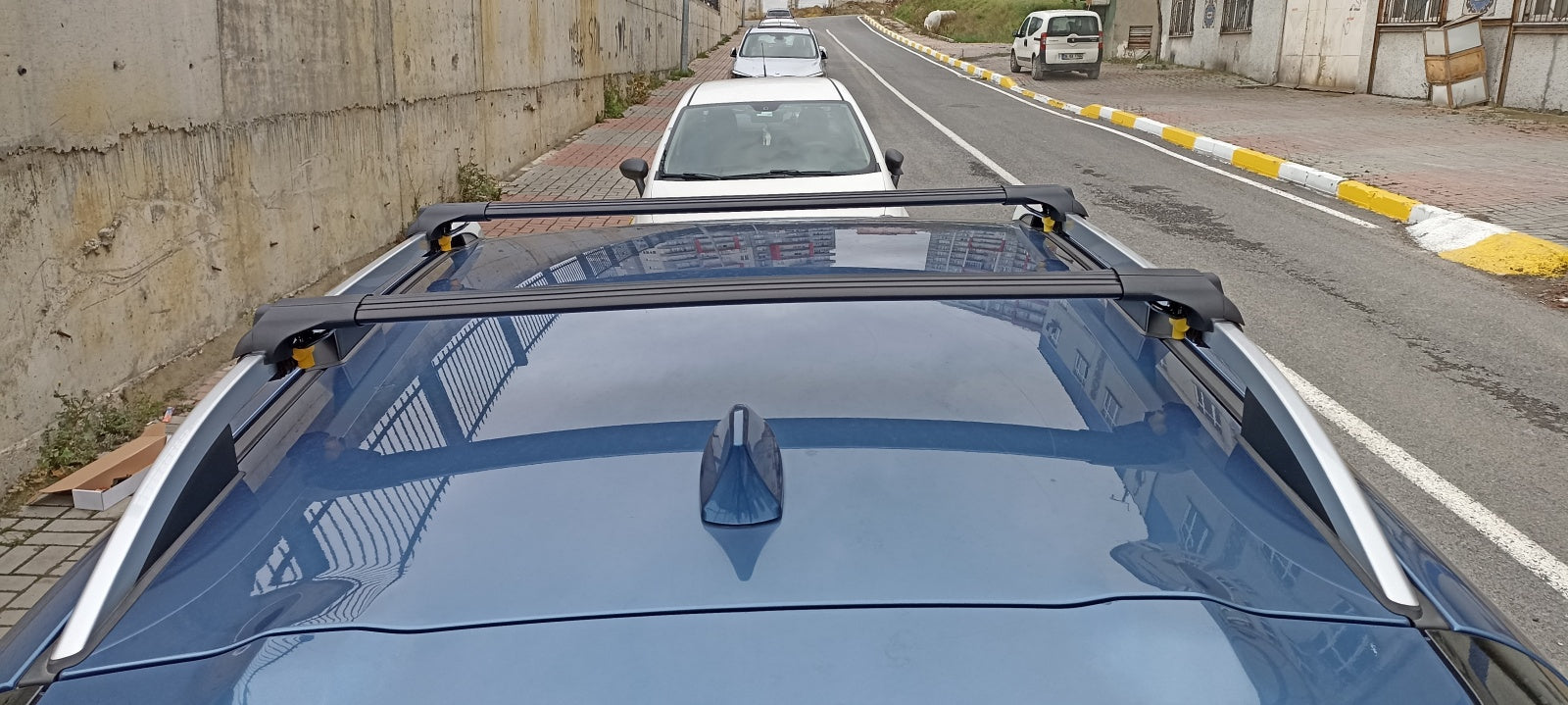 For Renault Kangoo Roof Rack System Carrier Cross Bars Aluminum Black 2021-Up For Renault Kangoo Roof Rack System Carrier Cross Bars Aluminum Black 2021-Up
